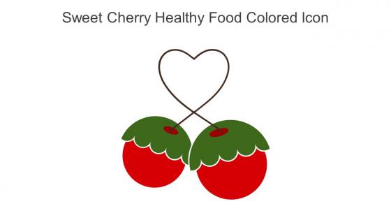 Sweet Cherry Healthy Food Colored Icon In Powerpoint Pptx Png And Editable Eps Format