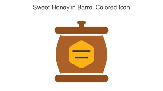 Sweet Honey In Barrel Colored Icon In Powerpoint Pptx Png And Editable Eps Format