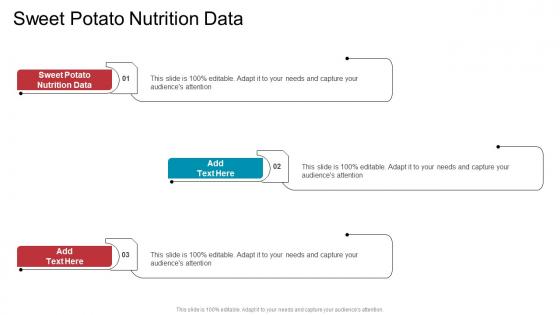 Sweet Potato Nutrition Data In Powerpoint And Google Slides Cpb
