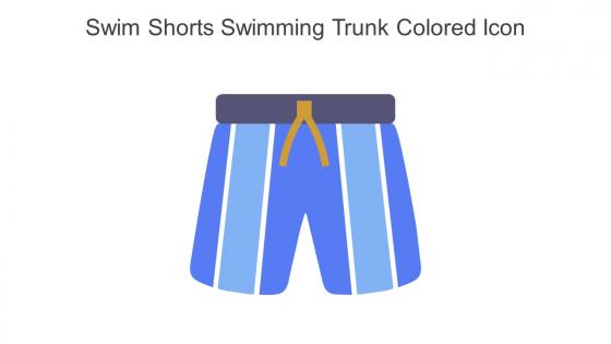 Swim Shorts Swimming Trunk Colored Icon In Powerpoint Pptx Png And Editable Eps Format