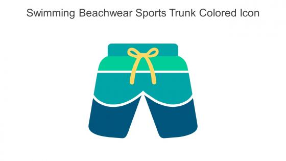 Swimming Beachwear Sports Trunk Colored Icon In Powerpoint Pptx Png And Editable Eps Format