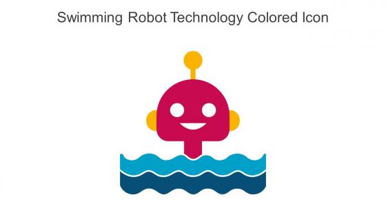 Swimming Robot Technology Colored Icon In Powerpoint Pptx Png And Editable Eps Format