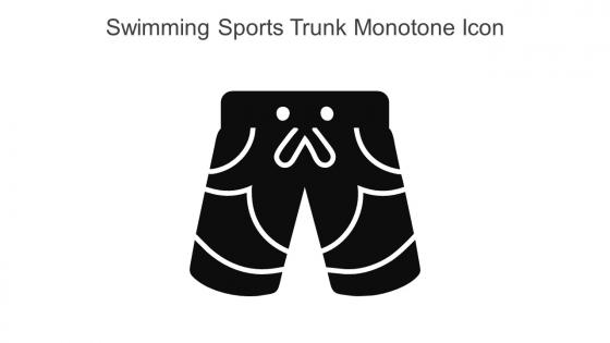 Swimming Sports Trunk Monotone Icon In Powerpoint Pptx Png And Editable Eps Format