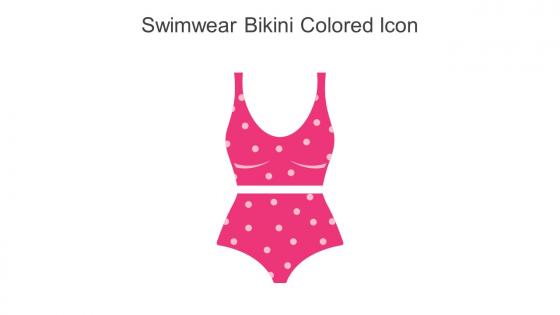 Swimwear Bikini Colored Icon In Powerpoint Pptx Png And Editable Eps Format