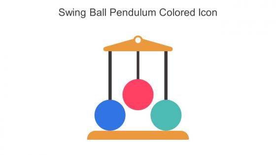 Swing Ball Pendulum Colored Icon In Powerpoint Pptx Png And Editable Eps Format