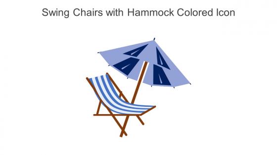 Swing Chairs With Hammock Colored Icon In Powerpoint Pptx Png And Editable Eps Format