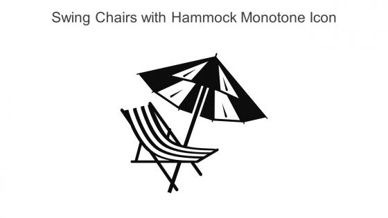 Swing Chairs With Hammock Monotone Icon In Powerpoint Pptx Png And Editable Eps Format