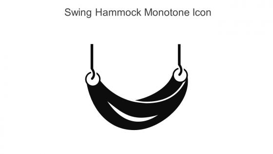 Swing Hammock Monotone Icon In Powerpoint Pptx Png And Editable Eps Format