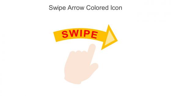 Swipe Arrow Colored Icon In Powerpoint Pptx Png And Editable Eps Format