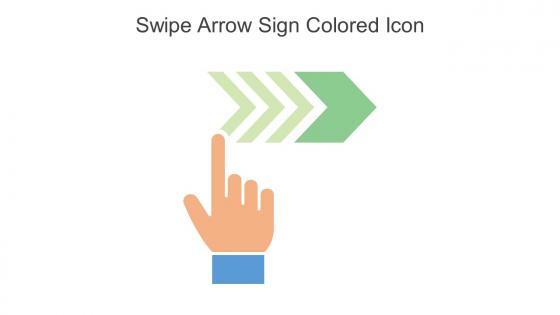 Swipe Arrow Sign Colored Icon In Powerpoint Pptx Png And Editable Eps Format