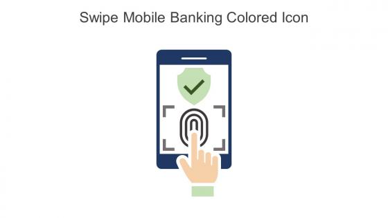 Swipe Mobile Banking Colored Icon In Powerpoint Pptx Png And Editable Eps Format