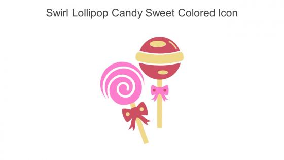 Swirl Lollipop Candy Sweet Colored Icon In Powerpoint Pptx Png And Editable Eps Format