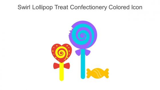 Swirl Lollipop Treat Confectionery Colored Icon In Powerpoint Pptx Png And Editable Eps Format
