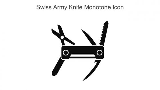 Swiss Army Knife Monotone Icon In Powerpoint Pptx Png And Editable Eps Format