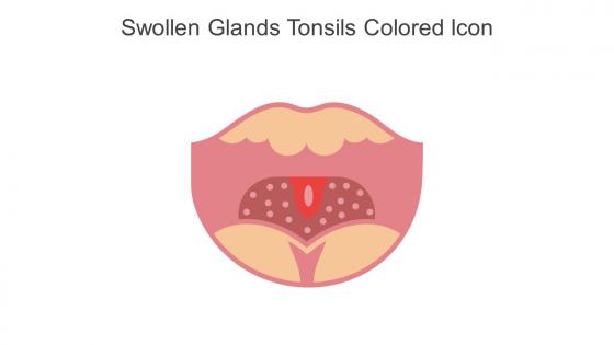 Swollen Glands Tonsils Colored Icon In Powerpoint Pptx Png And Editable Eps Format