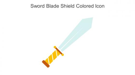 Sword Blade Shield Colored Icon In Powerpoint Pptx Png And Editable Eps Format
