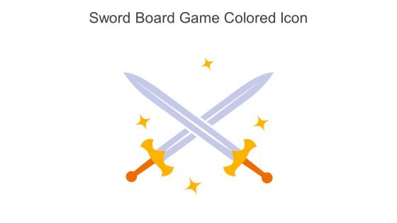 Sword Board Game Colored Icon In Powerpoint Pptx Png And Editable Eps Format