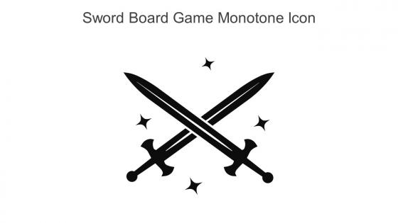 Sword Board Game Monotone Icon In Powerpoint Pptx Png And Editable Eps Format