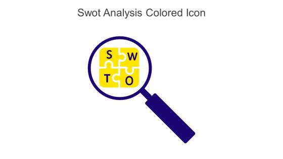 Swot Analysis Colored Icon In Powerpoints Pptx Png And Editable Eps Format