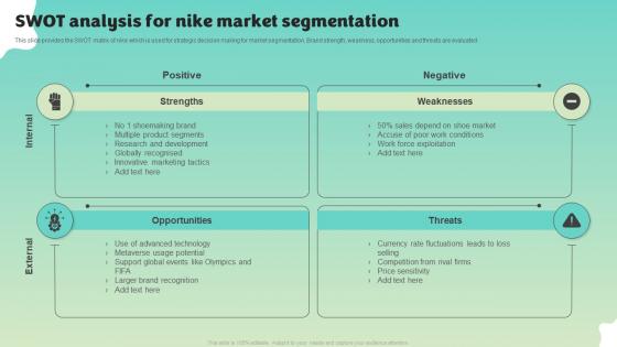 Swot Analysis For Nike Market Segmentation