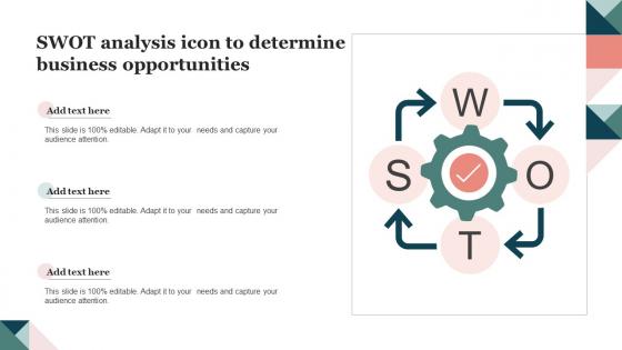 SWOT Analysis Icon To Determine Business Opportunities