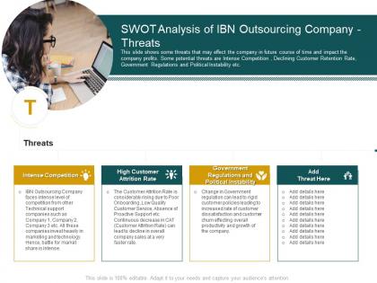 Swot analysis of ibn outsourcing company threats customer churn in a bpo company case competition
