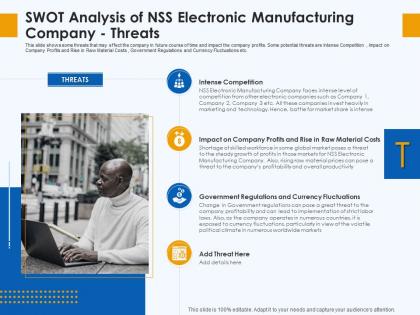 Swot analysis of nss electronic manufacturing company threats skill gap manufacturing company
