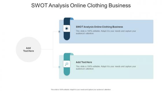 SWOT Analysis Online Clothing Business In Powerpoint And Google Slides Cpb