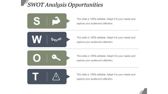 Swot analysis opportunities powerpoint slide introduction