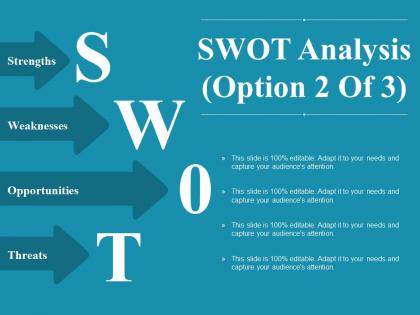 Swot analysis powerpoint slide information