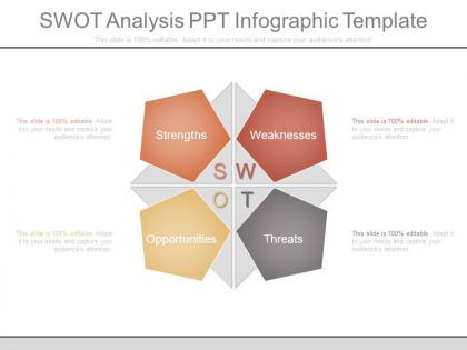 Swot analysis ppt infographic template