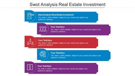 Swot Analysis Real Estate Investment Ppt Powerpoint Presentation Portfolio Slide Cpb