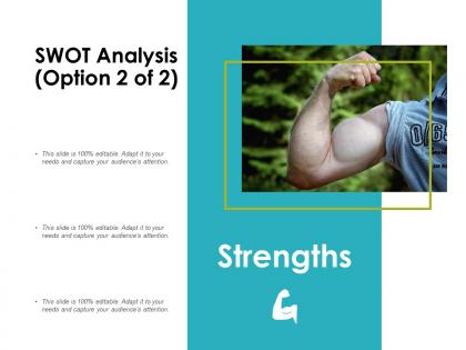 Swot analysis strengths ppt powerpoint presentation infographics slides