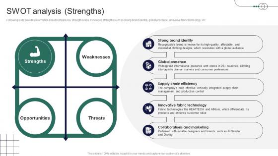 SWOT Analysis Strengths Retail Store Company Profile Ppt Pictures Show CP SS V
