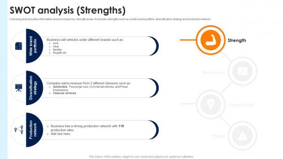 SWOT Analysis Strengths Volkswagen Company Profile CP SS