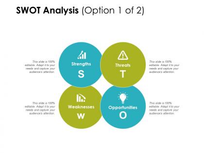 Swot analysis strengths weaknesses ppt powerpoint presentation infographics portfolio