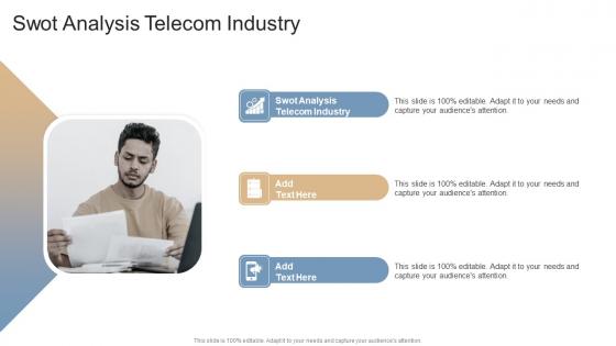 SWOT Analysis Telecom Industry In Powerpoint And Google Slides Cpb