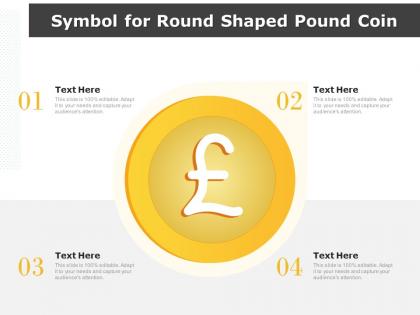 Symbol for round shaped pound coin