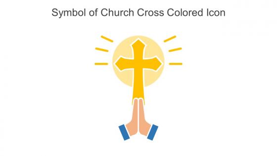 Symbol Of Church Cross Colored Icon In Powerpoint Pptx Png And Editable Eps Format
