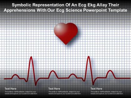 Symbolic representation of an ecg ekg allay their apprehensions with our ecg science template