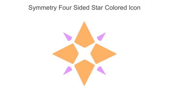 Symmetry Four Sided Star Colored Icon In Powerpoint Pptx Png And Editable Eps Format