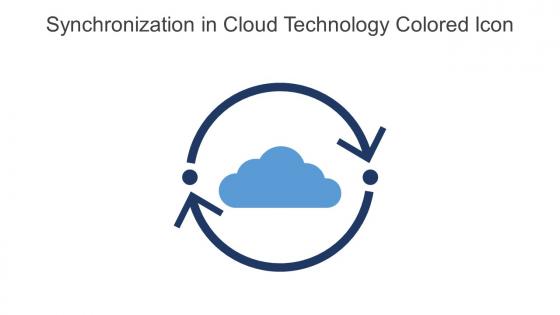 Synchronization In Cloud Technology Colored Icon In Powerpoint Pptx Png And Editable Eps Format