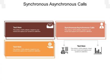 Synchronous asynchronous calls ppt powerpoint presentation summary slides cpb