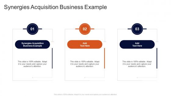 Synergies Acquisition Business Example In Powerpoint And Google Slides Cpb
