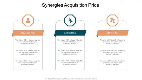 Synergies Acquisition Price In Powerpoint And Google Slides Cpb