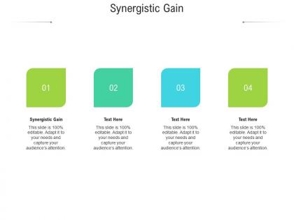 Synergistic gain ppt powerpoint presentation layouts graphic images cpb