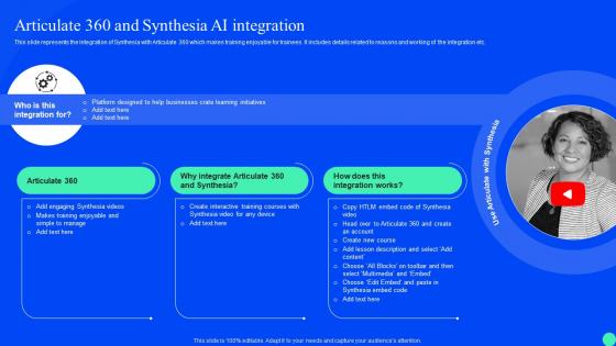 Synthesia Ai Platform Integration Articulate 360 And Synthesia Ai Integration