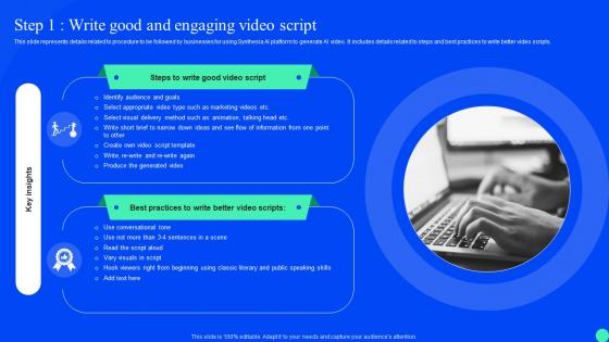 Synthesia Ai Platform Integration Step 1 Write Good And Engaging Video Script