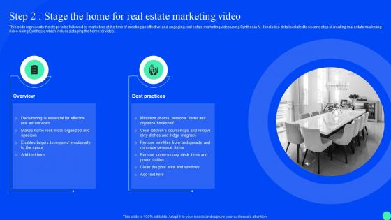 Synthesia Ai Platform Integration Step 2 Stage The Home For Real Estate Marketing Video