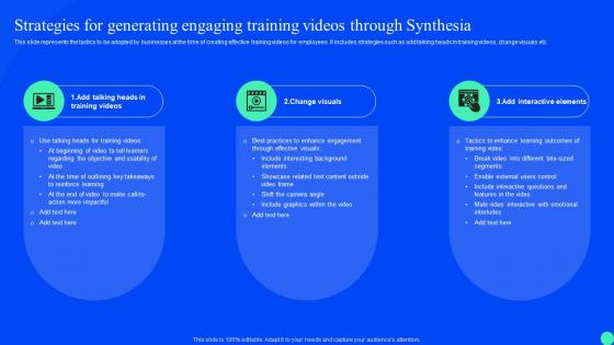 Synthesia Ai Platform Integration Strategies For Generating Engaging Training Videos Through Synthesia